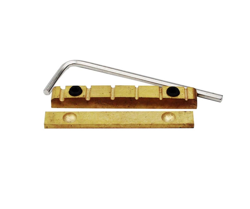 Guyker 43mm Adjustable Guitar Nut - Brass Bell Nut (43 x 5mm) Split Regulation Replacement Parts Compatible with Les Paul LP Style Guitar - Image 1